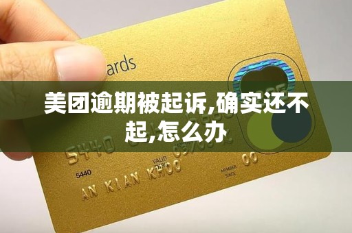 美团逾期被起诉,确实还不起,怎么办