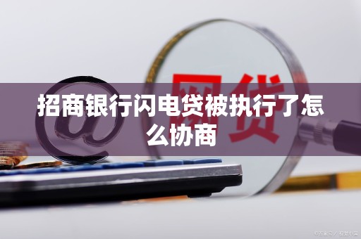 招商银行闪电贷被执行了怎么协商