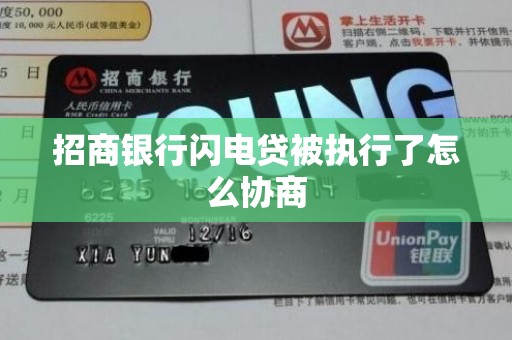 招商银行闪电贷被执行了怎么协商