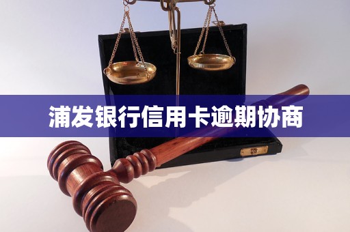 浦发银行信用卡逾期协商