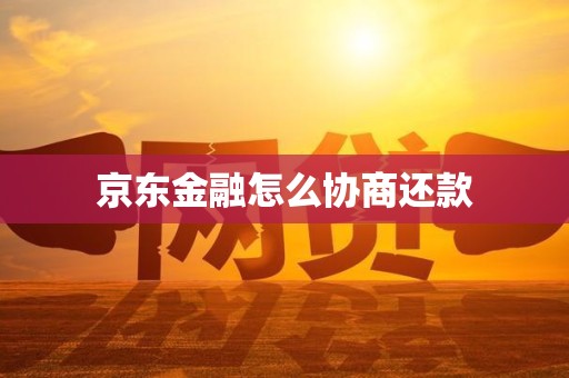 京东金融怎么协商还款